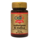 VALERIANA + MELISA 400 MG. 60 CÁPSULAS