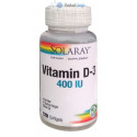 Vitamina D3 400Ui 120perlas Solaray